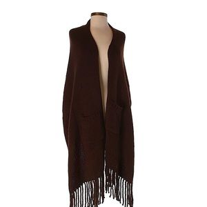 Ann Taylor LOFT brown acrylic wrap
